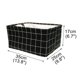 thumbnail image 4 of Cesta Caja Contenedor Almacenadora Organizador De Almacenaje Plegable Grande Colgante para Armario con Agarraderas Juguetes Cordón negro w Pequeña, 4 of 9