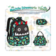 thumbnail image 2 of Mochila Niños 3piezas Con Lonchera Y Lapicera estampado Malubero  Negro y Verde, 2 of 4