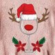 thumbnail image 4 of Abrigos de Invierno Para Mujer Abrigo de Piel Sintética Casual Estampado Navideño Botones de Felpa Manga Larga Abrigo de Felpa Con Capucha Top Odeerbi  ODB173722, 4 of 5