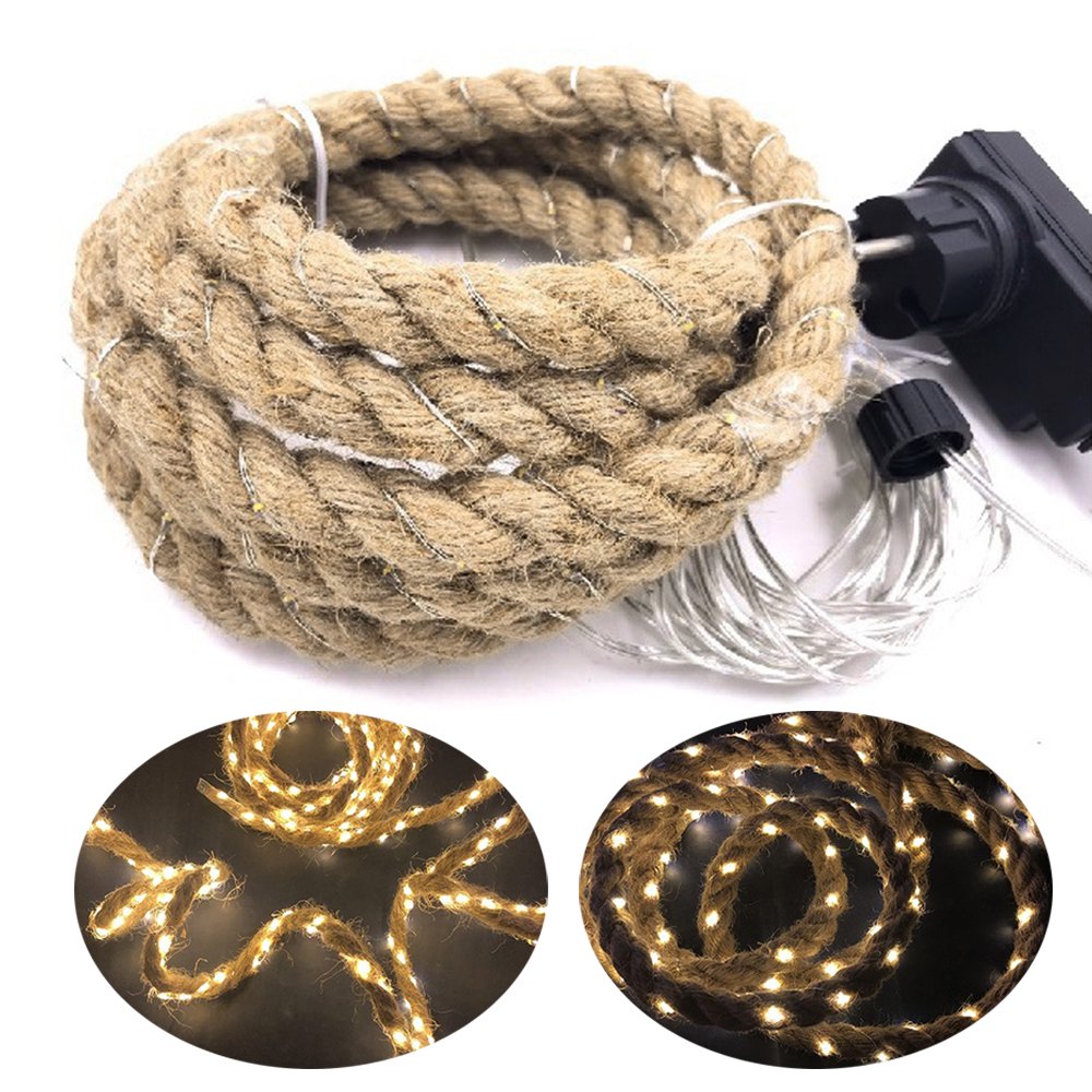 jute rope string lights