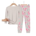 thumbnail image 2 of Emy Dola Little Girls Dinosaur Pajamas Sets Long Sleeve Tops and Long Pants Pjs Jammie Set For 3-9 Years Toddler's Sleepwear, 2 of 5