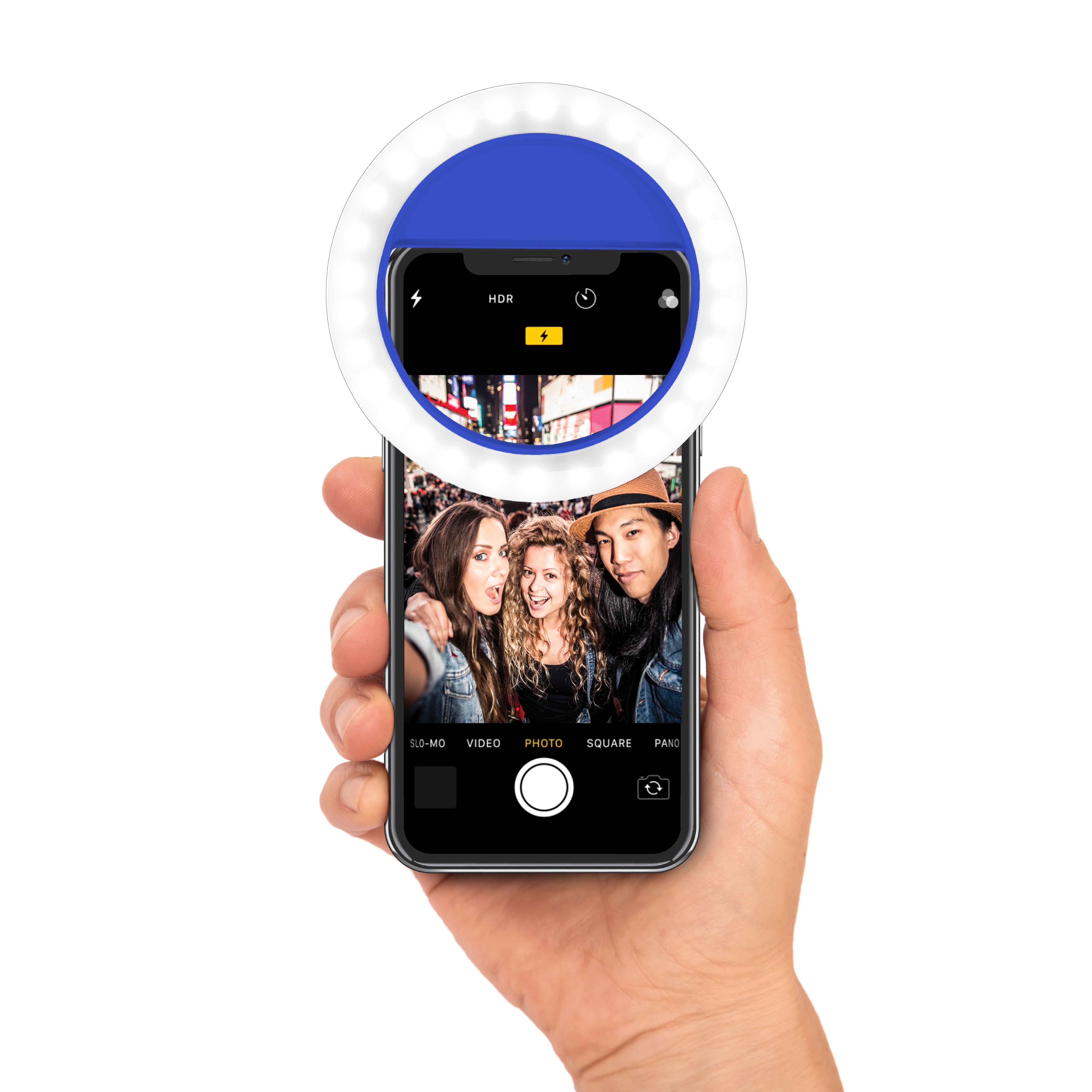 Bower Clip On Ring Light, Blue