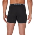 thumbnail image 2 of Men's Hanes® 3-Pack Cotton Stretch Boxer Brief Underwear Color: Black Size: XL, 2 of 4