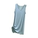 thumbnail image 2 of Camisón largo sin mangas con cuello en V para mujer, camisón holgado de talla grande, camisón de poliéster para mujer, 2 of 4