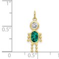 thumbnail image 2 of Collier Pendentif Pierre de Naissance Garçon en Or Jaune 10k, 2 of 6