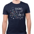 thumbnail image 2 of Bright Like a Call Light Shirt Unisex Large Navy, 2 of 5