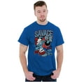 thumbnail image 3 of The Smurfs Kanji Keep Pushin Savage Men's Graphic T Shirt Tees Brisco Brands S, 3 of 6