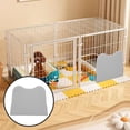 thumbnail image 6 of YEAHIBABY Light Grey Dog Litter Box Splash Guard Portable Pet Toilet Enclosure Easy Clean, 6 of 7