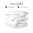 thumbnail image 5 of Bare Home Down Alternative Comforter Set - 2-Pieces - All Seasons - Twin/Twin-XL, White/Gray, 5 of 6