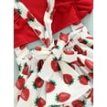 thumbnail image 5 of Coduop Infant Baby Girls Romper Straps Romper Hollow Backless Jumpsuit Headband, 5 of 7