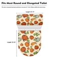 thumbnail image 5 of HELLHERO Pumpkin Clover Adjustable Toilet Dust Cover Set Universal Fits All Toilet Shapes Stretch Fit Toilet Seat Covers Elastic Bottom Hotel Non-Slip 17x21 Inches, 5 of 5