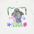 thumbnail image 4 of Inktastic Panama City Beach Florida Cute Swimming Manatee Boys or Girls Baby T-Shirt, 4 of 5