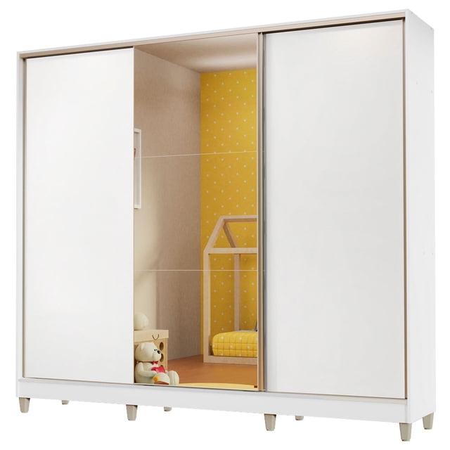 Ropero Closet Madesa 3 Puertas 1 Espejo B CP