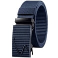 thumbnail image 6 of Ceisia Auto Buckle Woven Canvas Belt Adjustable Outdoor Casual Waist Strap In Multiple Colors Navy L Gift, 6 of 8