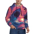 thumbnail image 2 of Daiia Hawaiian Island Beach Shark for Men's Fashion Hoodies & Sweatshirts with Kangaroo Pocket Hooded Sweatshirt Breathable & Moisture Wicking-4X-Large, 2 of 7