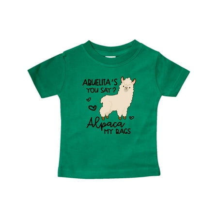 

Inktastic Abuelita s You Say Alpaca My Bags Gift Baby Boy or Baby Girl T-Shirt