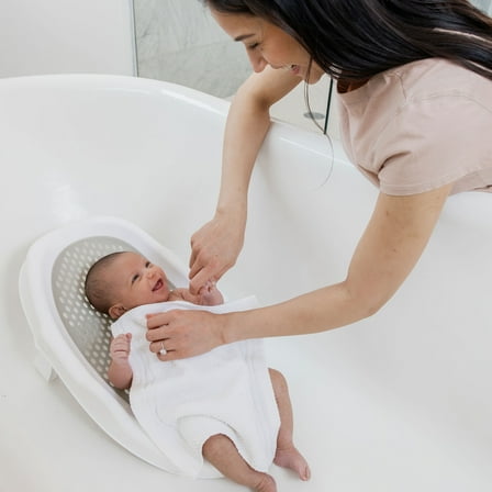 Regalo Ergonomic Baby Bath Support Positioner, Single pack, White, Newborn