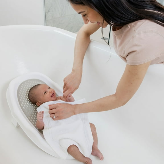 Regalo Ergonomic Baby Bath Support Positioner, Single pack, White, Newborn