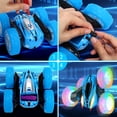thumbnail image 2 of Shininglove 3 Pack Kids 2.4GHz RC Stunt Cars with Wheel Lights, 360° Rotating Remote Control Car for Boys Girls, 2 of 6