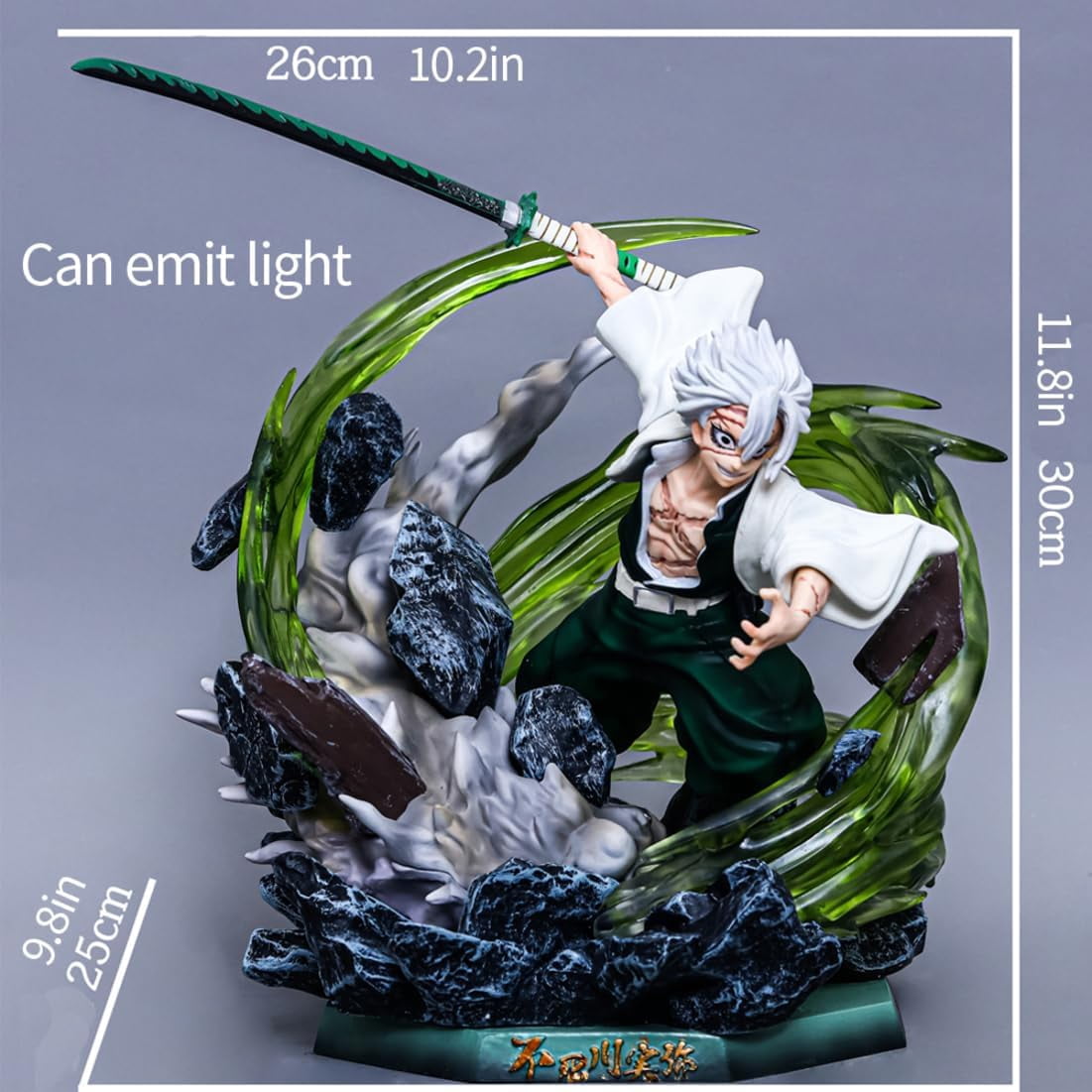 New Shinazugawa Sanemi (combat Ver) Character Anime Model Statue Action Figures Desktop Ornament Popular Decorations Fan Souvenirs Creative Gift Collectable