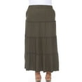thumbnail image 6 of White Mark Women’s Tiered Maxi Skirt, 6 of 8