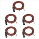 thumbnail image 1 of 5X Cable de Altavoz XLR, Cable Desnudo de Altavoz una Enchufe XLR, Conector Macho XLR Chapado en de 3 Pines Cable de Audio de Repuesto de Extremo Abierto, 1 of 5