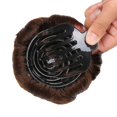 thumbnail image 5 of Xinyolin Faux Synthetic Hair Bun Extension Elastic Wavy Bridal Donut Chignon Hairpiece, 5 of 5