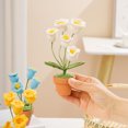 thumbnail image 3 of Sunjoy Tech Woven Potted Plant Hand-Knitted Mini Crochet Plant Pots Long-Lasting Easy to Clean for Home Decoration, 3 of 8