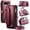 Hotpink, variant on For Google Pixel 11 Pro XL Case Crossbody Wallet PU Leather Magnetic Flip Folio Wristlet Shoulder Strap 3-in-1 Crossbody Phone Case with Card Slots Zipper Pocket for Women Men,Black