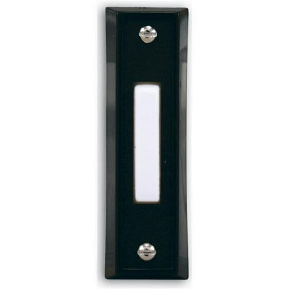 Bouton-poussoir câblé noir pour carillon de porte à petit bouton