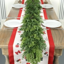 Bootesun 9Ft Real Touch Christmas Garland, Indoor with Pine Cone, Soft Bendable Mantle Garland Christmas, Lifelike Cedar Garland, Christmas Garland for Mantle, Indoor Outdoor Christmas Decorations