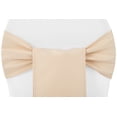 thumbnail image 1 of Polyester Chair Sash/Tie Approx. 7" W x 104" L Material: Polyester Weight: 125 grsm (grams per square meter) - Champagne, 1 Piece, 1 of 1