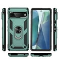 thumbnail image 3 of Dteck Rugged Case for Google Pixel 7A, Shockproof Heavy Duty Protection Phone Cover with Magnetic Ring Stand Protection work with Car Mount Holder Cover,Darkgreen, 3 of 8
