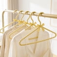 thumbnail image 6 of Pearl Wedding Dress Hanger with Bow for Bridal Gown and Evening Dress, Non Slip Plastic Closet Hanger for Princess Style Clothes and Boutique Display, 6 of 6