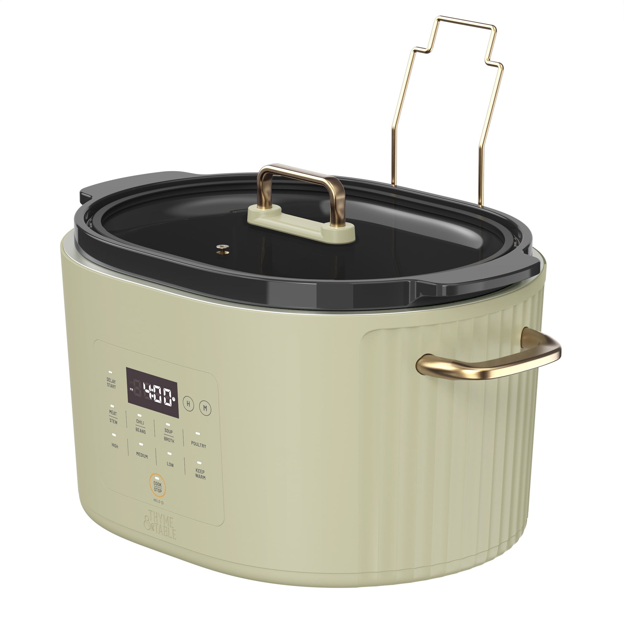 Thyme & Table 6QT Programmable Slow Cooker, Eucalyptus Green