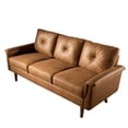 thumbnail image 2 of Vcatnet Sofas and Couches,3 Seater Comfy Couch with Deep Seats,71 " Modern Indoor Upholstered Sofa for Living Room,Small Space,Brown, 2 of 8