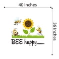 thumbnail image 4 of Children Bee Happy Cute Animal Wall Decal Decoration Happy Boy Bee sitting on a Flowe Field Vinyl Art Lasts Years and Easily Removable - Size: 40 In(W) x 36 In(H), 4 of 5