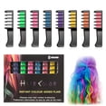 thumbnail image 2 of Festive Fun Washable Temporary Hair Color Combs 10-Color Set, Tangle-Free Instant Hair Chalk for Kids & Adults Birthday Party, Safe & Easy Diy Hair Dye Kit, 1-Pack, 2 of 7