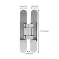 thumbnail image 2 of 2Pcs 7'' 180° Swing Hidden Door Hinges Zinc Alloy Invisible Hinges Heavy Duty, 2 of 20