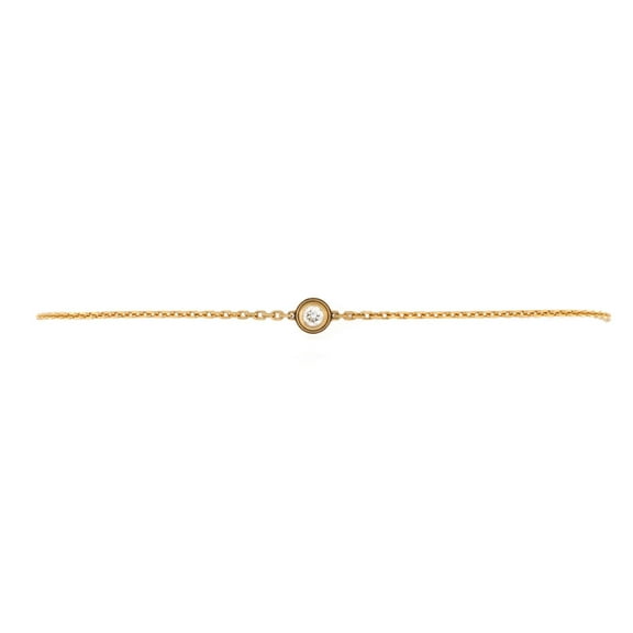 Pre-Owned Cartier D'Amour Bracelet 18K Yellow Gold with Diamond XS By Rebag