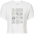 thumbnail image 3 of Marvel X-Men - Comic Character Grid - Juniors Cropped Graphic T-Shirt, 3 of 5