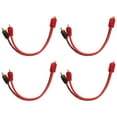thumbnail image 3 of 1 Female 2 Male Adapter, 4PCS Audio  Splitter Adaptor Cable Quality Sound Great Frequency Response 20cm Long  For Device With 3.5mm Jack, 3 of 8
