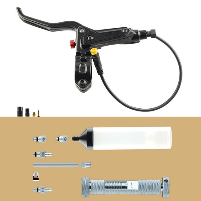 Splihome Electric Bike Brake Lever 3 Pin For E-Bike For Bafang Hall Motor Hydraulic Brake L+R+9PCS tool