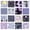 Purple White, variant on jejeloiu Abstract Floral Bedding For Girls,Patchwork Print Duvet Cover Full,Purple Black White,Black Reversible,3-Piece,1 Duvet Cover and 2 Pillowcases