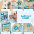 thumbnail image 2 of ROBOTIME Andador de Madera para Bebés, Andador de Madera con Ruedas, Centro de Actividades para Sentarse y De pie, Juguete de Empuje para niños pequeños, para niños y niñas, 2 of 5
