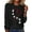 Black, variant on ZEHJUHAN Spring Fall Paw Print Graphic Long Sleeve Shirt - Cute Heart Design Crewneck Top for Women Black,XL