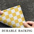 thumbnail image 6 of Yellow White Checkerboard Checkered Pattern Door Rugs,Washable Non Slip Door Mats Indoor,Decorative Door Mats,Entry Mat Indoor for Entrance,Bedroom,Kitchen,Bathroom,17"x30", 6 of 6