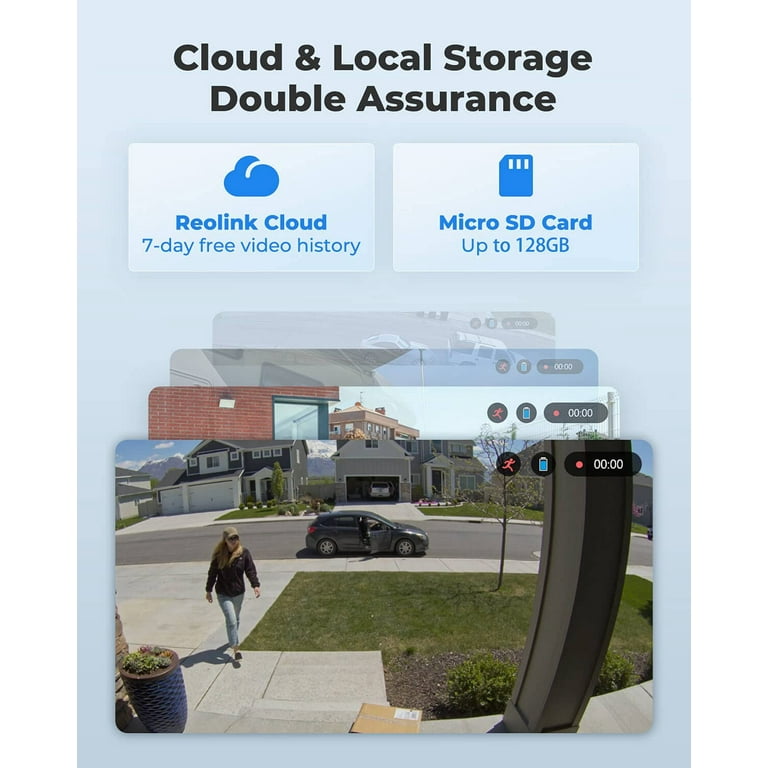 Reolink 4MP Solar Security Cam, Outdoor, Smart Detection,