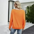 thumbnail image 2 of Women Oversized Off-The-Shoulder Slouchy Sweatshirt, 2 of 4