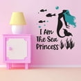 thumbnail image 3 of I Am The Sea Princess Mermaid Ocean Sea Animals Creatures Crown Sparkle Princess Queen Sweet Dreams Bedtime Unicorn Lovely Dear Dream Decorating Ideas Wall Decal Sticker - Size: 9 In X 10 In, 3 of 5